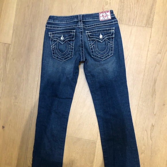 Size 27 vintage rhinestone true religion jeans. - Picture 3 of 4